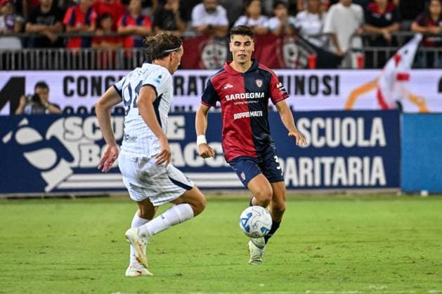 SOCCER - Serie A - Cagliari Calcio vs. Inter - FC Internazionale Photo by IPA ABACAPRESS.COM87949311 - Adam Obert of Cagliari Calcio during the Cagliari Calcio vs. Inter - FC Internazionale Italian Serie A soccer match in Cagliari, Italy, on August 30, 2026 Cagliari Italy  Copyright: xIPAxSport ABACAx