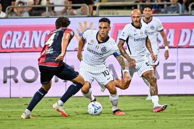 SOCCER - Serie A - Cagliari Calcio vs. Inter - FC Internazionale Photo by IPA ABACAPRESS.COM87949758 - Lautaro Martinez of Inter during the Cagliari Calcio vs. Inter - FC Internazionale Italian Serie A soccer match in Cagliari, Italy, on August 30, 2026 Cagliari Italy  Copyright: xIPAxSport ABACAx
