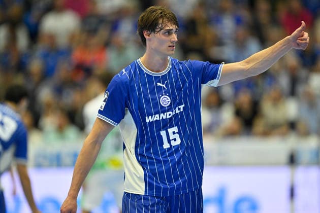 Gummersbach, Schwalbe Arena, August 30, 2026, GER, Men s Handball Bundesliga, Opel HBL, 2026–2027 Season, VfL Gummersbach vs. SC Magdeburg. Photo by Miro SCHLUROFF, Gummersbach, North Rhine-Westphalia, Germany