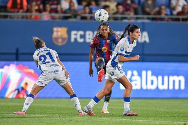 FC Barcelona, Barca v COSTA ADEJE TENERIFE. JOHAN CRUYFF STADIUM, BARCELONA. August 30,2026 FC BARCELONA vs COSTA ADEJE TENERIFE. August 30,2026 Kerolin (7) of FC Barcelona during the match between FC Barcelona and Costa Adeje Tenerife corresponding to the first day of La Liga F at Johan Cruyff Stadium in Barcelona, Spain, on August 30, 2026. Barcelona ESP Copyright: xS.xRosx