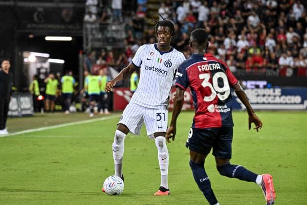 SOCCER - Serie A - Cagliari Calcio vs. Inter - FC Internazionale Photo by IPA ABACAPRESS.COM87950315 - Yann Bisseck of Inter during the Cagliari Calcio vs. Inter - FC Internazionale Serie A soccer match in Cagliari, Italy, on August 30, 2026 Cagliari Italy  Copyright: xIPAxSport ABACAx