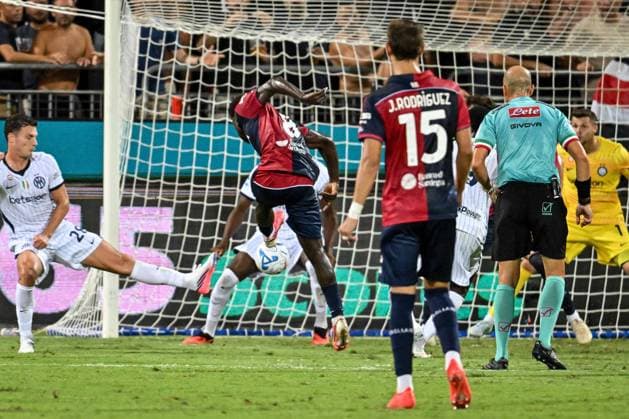 SOCCER - Serie A - Cagliari Calcio vs. Inter - FC Internazionale Photo by IPA ABACAPRESS.COM87950277 - Michel Adopo of Cagliari Calcio during the Cagliari Calcio vs. Inter - FC Internazionale Italian Serie A soccer match in Cagliari, Italy, on August 30, 2026 Cagliari Italy  Copyright: xIPAxSport ABACAx