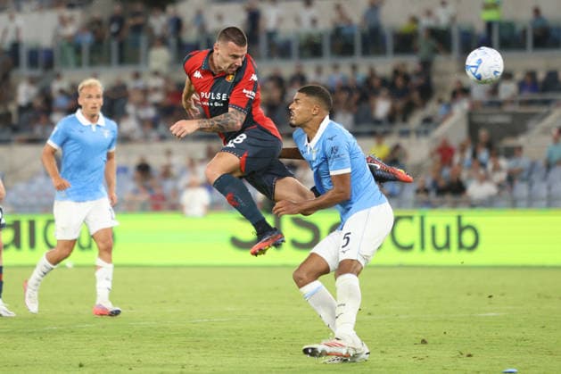 SOCCER - Serie A - SS Lazio vs. Genoa CFC Photo by IPA ABACAPRESS.COM87950290 - Milutin Osmajic of Genoa Cricket and Football Club is in action during the 2026–2027 Serie A match between S.S. Lazio and Genoa C.F.C. at the Stadio Olimpico in Rome, Italy. Rome Italy  Copyright: xIPAxSport ABACAx
