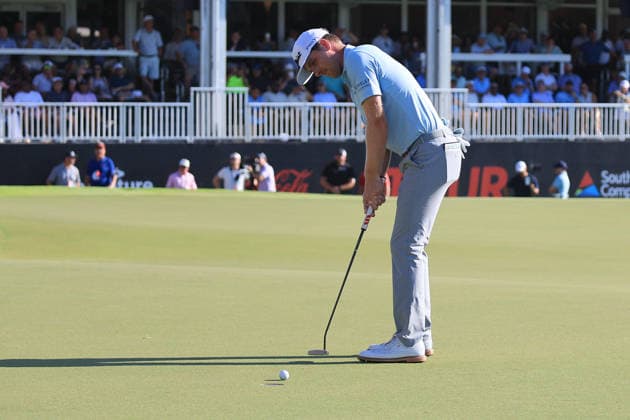 ATLANTA, GA - AUGUST 30: Ryan Gerard of the United States putts on the 28th green during the fourth and final round of the PGA, Golf Herren Tour Championship on August 30, 2026 at East Lake Golf Club in Atlanta, Georgia. (Photo by David J. Griffin Icon Sportswire) GOLF: AUG 30 PGA Tour Championship EDITORIAL USE ONLY Icon9532608301066