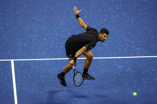 US Open tennis tournament - Day 1 Novak Djokovic of Serbia in action against Mariano Navone of Argentina during the Men™s Singles round one of the US Open Tennis Championships at the USTA Billie Jean King National Tennis Center in Flushing Meadows, New York, USA, 30 August 2026. The 2026 US Open tournament runs from 23 August through 13 September. FLUSHING MEADOWS NEW YORK United States  Copyright: xBRIANxHIRSCHFELDx