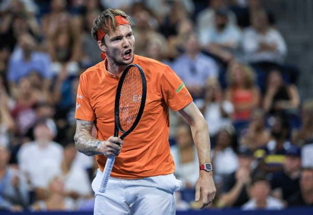 US Open tennis tournament - Day 1 Alexander Bublik of Kazakhstan in reacts during his match against J.J. Wolf of USA during the Men s Singles round one of the US Open Tennis Championships at the USTA Billie Jean King National Tennis Center in Flushing Meadows, New York, USA, 30 August 2026. The 2026 US Open tournament runs from 23 August through 13 September. FLUSHING MEADOWS NEW YORK United States  Copyright: xCRISTOBALxHERRERA-ULASHKEVICHx