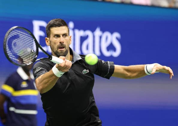 August 30, 2026, New York City, New York, USA: NOVAK DJOKOVIC of Serbia during the match against M. Navone of Argentina in the first round of Grand Slam tournament US Open. New York, USA. New York City USA - ZUMAc278 20260830_zsp_c278_005 Copyright: xMarcinxCholewinskix