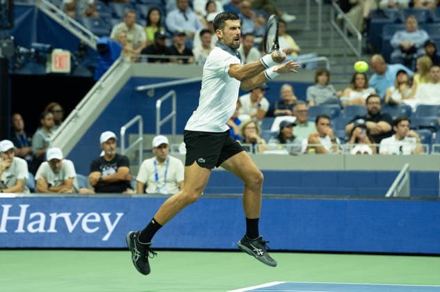 2026 US Open - Day 1 NEW YORK, NEW YORK - AUGUST 30: Novak Djokovic of Serbia returns a shot during his match against Mariano Navone of Argentina during the 2026 US Open - Day 1 at USTA Billie Jean King National Tennis Center on August 30, 2026 in New York, New York. New York USTA Billie Jean King National Tennis Center New York United States Copyright: xSusanxMullane ISIxPhotosx 9746