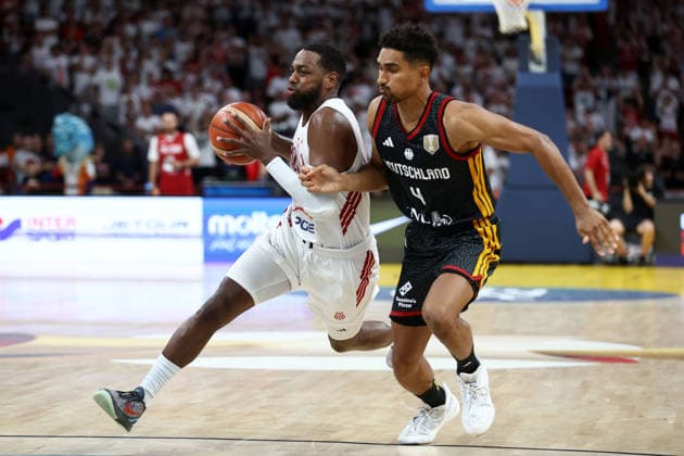 Poland V Germany - FIBA Basketball World Cup European Qualifier Group K Jordan Loyd and Maodo Lo during the FIBA Basketball World Cup European Qualifier Group K match between Poland and Germany at Ergo Arena in Gdansk, Poland, on August 30, 2026. Gdansk Poland  Copyright: xPiotrxMatusewiczx originalFilename:matusewicz-polandvg260830_np6zK.jpg