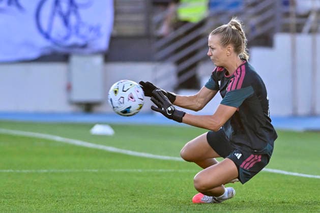 August 30, 2026, Madrid, Madrid, Spain: 1 MERLE FROHMS of Real Madrid CF Femenino during the Spanish Women League, Liga F, football match played between REAL MADRID Vs ATLETICO DE MADRID at Alfredo Di Stefano stadium on August 30, 2027, in Valdebebas, Madrid, Spain. Madrid Spain - ZUMAc312 20260830_zsp_c312_285 Copyright: xOscarxManuelxSanchezx