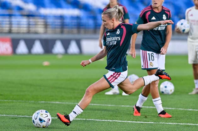 August 30, 2026, Madrid, Madrid, Spain: 20 ELISA SENSS of Real Madrid CF Femenino during the Spanish Women League, Liga F, football match played between REAL MADRID Vs ATLETICO DE MADRID at Alfredo Di Stefano stadium on August 30, 2027, in Valdebebas, Madrid, Spain. Spanish Women League REAL MADRID Vs ATLETICO DE MADRID (08.30.27) - ZUMAc312 20260830_zsp_c312_295 Copyright: xOscarxManuelxSanchezx