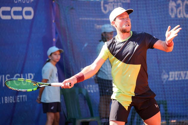 TENNIS - International Tennis Tournament - Como Lake Challenger Photo by IPA ABACAPRESS.COM87973236 - Svyatoslav Gulin during the Como Lake Challenger, an international tennis tournament in Como, Italy, on August 31, 2026 Como Italy  Copyright: xIPAxSport ABACAx