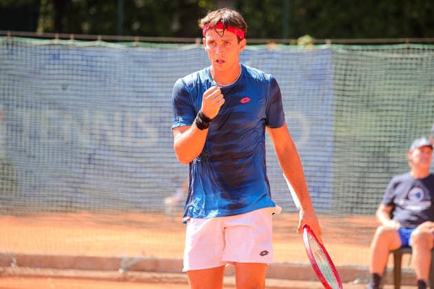 IPA87973705 - Fausto Tabacco (ITA) during the Como Lake Challenger, an international tennis tournament in Como, Italy, on August 31, 2026  Copyright: xRobertaxCorradin IPAxSportx xx 87973705