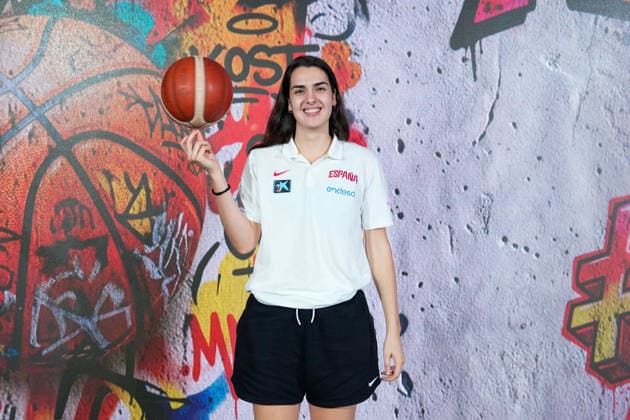 Basketball, Women’s World Cup, Nationalteam Spain, press conference before departure for Berlin