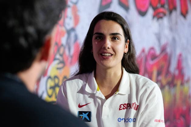 August 31, 2026, Madrid, Madrid, Spain: Paula Ginzo of Spain attends a interview during the farewell ceremony for the Spanish women s national basketball team ahead of the 2026 FIBA Women s Basketball World Cup in Berlin, at Endesa Headquarters on August 31, 2026, in Madrid, Spain. Madrid Spain - ZUMAa181 20260831_zaa_a181_008 Copyright: xDennisxAgyemanx