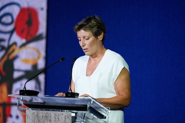 August 31, 2026, Madrid, Madrid, Spain: Elisa Aguilar, President of FEB, attends during the farewell ceremony for the Spanish women s national basketball team ahead of the 2026 FIBA Women s Basketball World Cup in Berlin, at Endesa Headquarters on August 31, 2026, in Madrid, Spain. Farewell Ceremony Spanish Women s National Basketball Team - FIBA World Cup 2026 - ZUMAa181 20260831_zaa_a181_041 Copyright: xDennisxAgyemanx