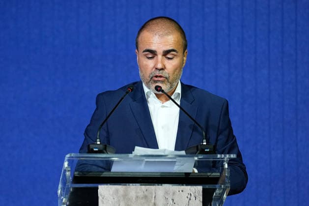 August 31, 2026, Madrid, Madrid, Spain: Carlos Piza de Silva attends during the farewell ceremony for the Spanish women s national basketball team ahead of the 2026 FIBA Women s Basketball World Cup in Berlin, at Endesa Headquarters on August 31, 2026, in Madrid, Spain. Madrid Spain - ZUMAa181 20260831_zaa_a181_020 Copyright: xDennisxAgyemanx