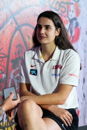 August 31, 2026, Madrid, Madrid, Spain: Paula Ginzo of Spain attends a interview during the farewell ceremony for the Spanish women s national basketball team ahead of the 2026 FIBA Women s Basketball World Cup in Berlin, at Endesa Headquarters on August 31, 2026, in Madrid, Spain. Farewell Ceremony Spanish Women s National Basketball Team - FIBA World Cup 2026  - ZUMAa181 20260831_zaa_a181_052 Copyright: xDennisxAgyemanx
