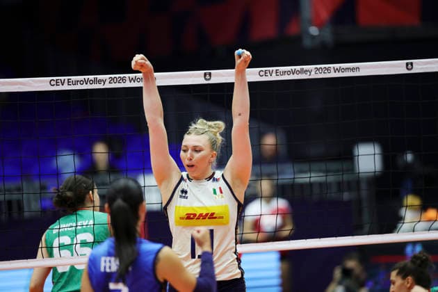 BRNO, CZECH REPUBLIC 20260831 Italy s Myriam Fatime Sylla during the round of 16 match of the Women s European Volleyball Championship between Italy and Bulgaria in Brno, Czech Republic BRNO CZECH REPUBLIC x9200x  Copyright: xAdamxIhse TTx EURO VOLLEYBALL CHAMPIONSHIP 2026 ITALY - BULGARIA