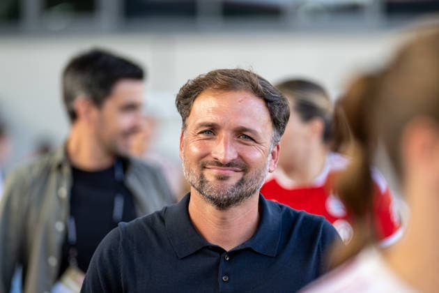 Cheftrainer Jose Barcala (FC Bayern Muenchen), FC Bayern Frauen Muenchen - 1. FSV Mainz 05, Google Pixel Frauenbundesliga, 2. Spieltag, 31.08.26 DFB regulations prohibit any use of photographs as image sequences and or quasi-video. (kolbert-press) Muenchen Bayern Deutschland *** Head Coach Jose Barcala, FC Bayern Munich, FC Bayern Munich Women s Team 1, FSV Mainz 05, Google Pixel Women s Bundesliga, Matchday 2, August 31, 2026. DFB regulations prohibit any use of photographs as image sequences and or quasi-video. Kolbert Press, Munich, Bayern, Germany Copyright: xkolbert-press UlrichxGamelx