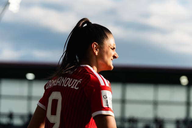 Fussball: Google Pixel Frauen-Bundesliga, 2. Spieltag, FC Bayern München Frauen - 1. FSV Mainz 05 Frauen am 31.08.2026 in München (FC Bayern Campus-Stadion), Deutschland, Saison 2026 2027: Jovana DamnjanoviÄ‡ (FC Bayern München, 9) München FC Bayern Campus-Stadion Deutschland *** Soccer Google Pixel Women s Bundesliga, Matchday 2, FC Bayern Munich Women vs. FSV Mainz 05 Women on August 31, 2026, at FC Bayern Campus Stadium in Munich, Germany, 2026–2027 season, Jovana Damnjanovic FC Bayern Munich, 9 Munich, FC Bayern Campus Stadium, Germany Copyright: xPhilippxImhofx