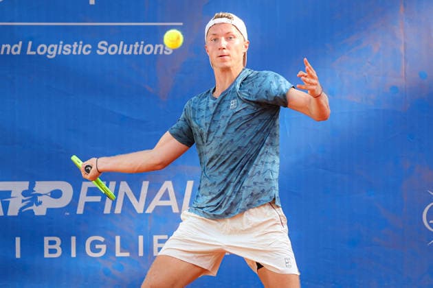 IPA87978032 - Max Schoenhaus (GER) during the Como Lake Challenger, an international tennis tournament in Como, Italy, on August 31, 2026  Copyright: xRobertaxCorradin IPAxSportx xx 87978032