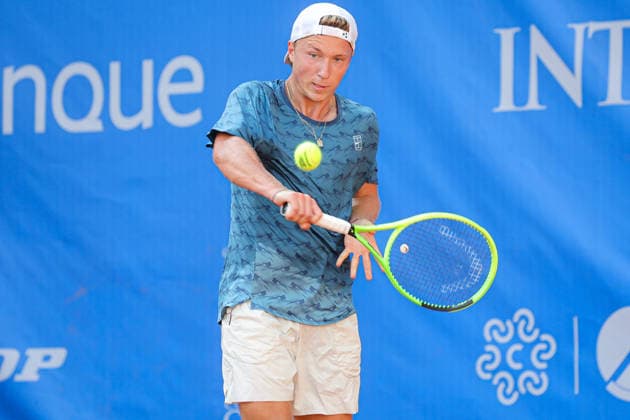 IPA87978040 - Max Schoenhaus (GER) during the Como Lake Challenger, an international tennis tournament in Como, Italy, on August 31, 2026  Copyright: xRobertaxCorradin IPAxSportx xx 87978040