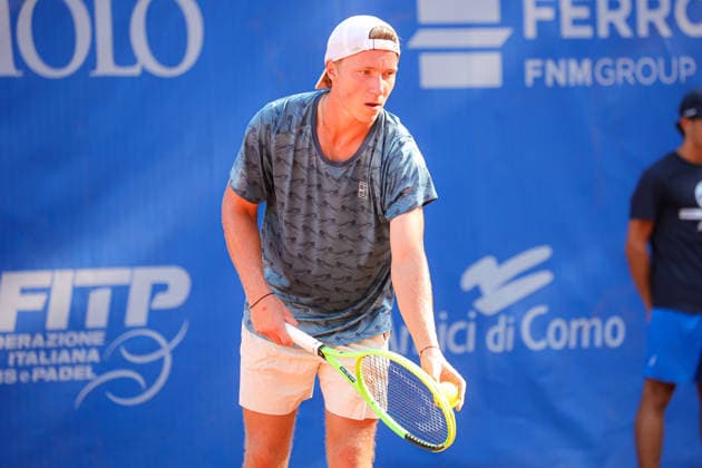 IPA87978042 - Max Schoenhaus (GER) during the Como Lake Challenger, an international tennis tournament in Como, Italy, on August 31, 2026  Copyright: xRobertaxCorradin IPAxSportx xx 87978042