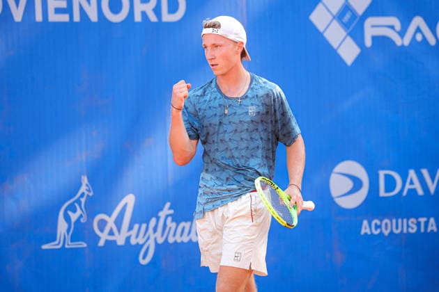 IPA87978043 - Max Schoenhaus (GER) during the Como Lake Challenger, an international tennis tournament in Como, Italy, on August 31, 2026  Copyright: xRobertaxCorradin IPAxSportx xx 87978043