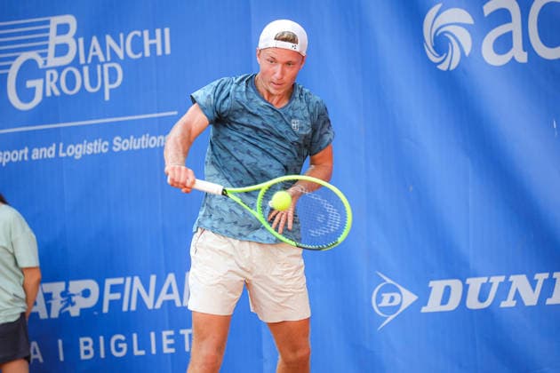 IPA87978045 - Max Schoenhaus (GER) during the Como Lake Challenger, an international tennis tournament in Como, Italy, on August 31, 2026  Copyright: xRobertaxCorradin IPAxSportx xx 87978045