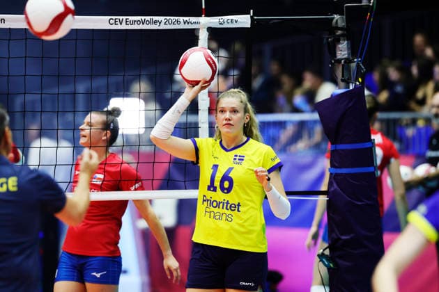 BRNO, CZECH REPUBLIC 20260831 Sweden s Vilma Julevik warms up during the round of 16 match in the Women s European Volleyball Championship between the Czech Republic and Sweden in Brno, Czech Republic BRNO CZECH REPUBLIC x9200x  Copyright: xAdamxIhse TTx VOLLEYBOLL-EM 2026 TJECKIEN-SVERIGE