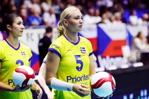BRNO, CZECH REPUBLIC 20260831 Sweden s Cecilia Malm ahead of the round of 16 match in the Women s European Volleyball Championship between the Czech Republic and Sweden in Brno, Czech Republic BRNO CZECH REPUBLIC x9200x  Copyright: xAdamxIhse TTx VOLLEYBOLL-EM 2026 TJECKIEN-SVERIGE