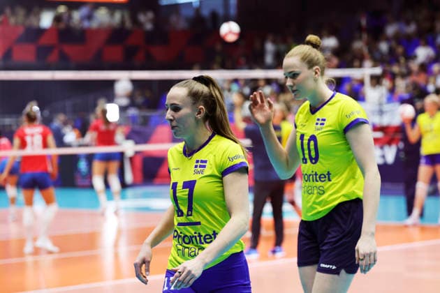 BRNO, CZECH REPUBLIC 20260831 Sweden’s Anna Haak and Isabelle Haak ahead of the round of 16 match in the Women’s European Volleyball Championship between the Czech Republic and Sweden in Brno, Czech Republic BRNO CZECH REPUBLIC x9200x  Copyright: xAdamxIhse TTx VOLLEYBOLL-EM 2026 TJECKIEN-SVERIGE