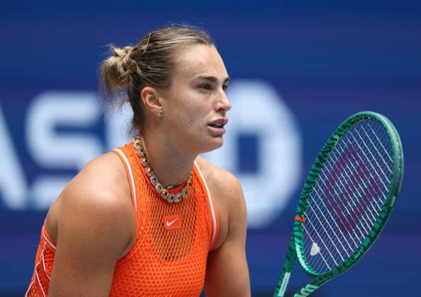 August 31, 2026, New York City, New York, USA: ARYNA SABALENKA during the match against C. Osorio of Colombia in the first round of Grand Slam tournament US Open. New York, USA. New York City USA - ZUMAc278 20260831_zsp_c278_012 Copyright: xMarcinxCholewinskix