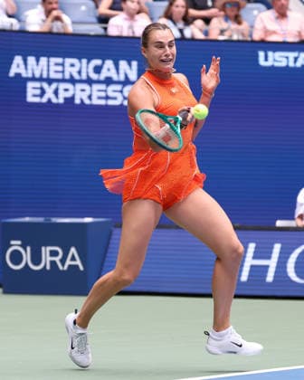 August 31, 2026, New York City, New York, USA: ARYNA SABALENKA during the match against C. Osorio of Colombia in the first round of Grand Slam tournament US Open. New York, USA. New York City USA - ZUMAc278 20260831_zsp_c278_013 Copyright: xMarcinxCholewinskix