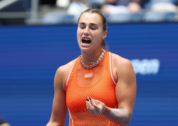 August 31, 2026, New York City, New York, USA: ARYNA SABALENKA during the match against C. Osorio of Colombia in the first round of Grand Slam tournament US Open. New York, USA. New York City USA - ZUMAc278 20260831_zsp_c278_020 Copyright: xMarcinxCholewinskix