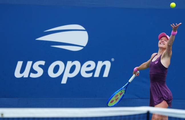 Harriet Dart in first round action 2026 US Open, Day Two, USTA Billie Jean King National Tennis Center, New York, USA - 31 Aug 2026New York USTA Billie Jean King National T New York (NY) United States of America EDITORIAL USE ONLY No use with unauthorised audio, video, data, fixture lists, club league logos or live services. Online in-match use limited to 120 images, no video emulation. No use in betting, games or single club league player publications. Copyright: xJavierxGarcia Shutterstockx 17124548a