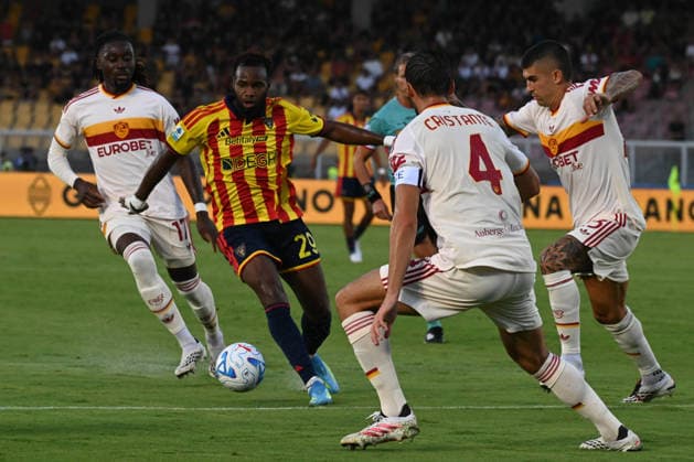 IPA87979455 - Lassana Coulibaly (US Lecce) in action during the US Lecce vs. AS Roma Serie A soccer match in Lecce, Italy, on August 31, 2026  Copyright: xPasqualexGolia IPAxSportx xx 87979455