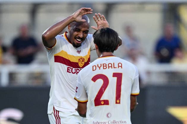 Ci Lecce 31 08 2026 - campionato di calcio serie A Lecce-Roma foto Carmelo Imbesi Image nella foto: esultanza gol Donyell Malen 