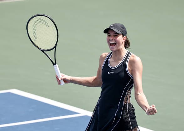 Lilli Tagger (AUT) celebrates after her victory; celebration, joy, emotion; U.S. Open Championships; Billie Jean King National Tennis Center; Flushing Meadows, New York, USA Copyright: xJuergenxHasenkopfx