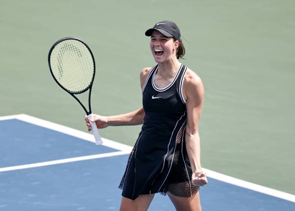 Lilli Tagger (AUT) celebrates after her victory; celebration, joy, emotion; U.S. Open Championships; Billie Jean King National Tennis Center; Flushing Meadows, New York, USA Copyright: xJuergenxHasenkopfx