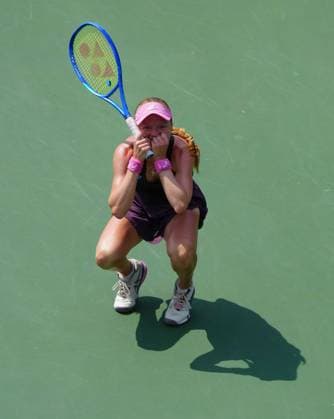Harriet Dart celebrates her first round win over Peyton Stearns 2026 US Open, Day Two, USTA Billie Jean King National Tennis Center, New York, USA - 31 Aug 2026New York USTA Billie Jean King National T New York (NY) United States of America EDITORIAL USE ONLY No use with unauthorised audio, video, data, fixture lists, club league logos or live services. Online in-match use limited to 120 images, no video emulation. No use in betting, games or single club league player publications.  Copyright: xJavierxGarcia Shutterstockx 17124548h