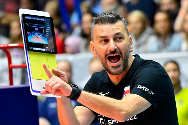 Coach Ioannis Athanasopulos (CZE) during the Women s European Volleyball Championship, EuroVolley 2026, Round of 16, Czechia vs Sweden in Brno, Czech Republic, August 31, 2026. (CTKxPhoto VaclavxSalek) CTKPhotoP2026083106662  CTKPhotoP2026083106662