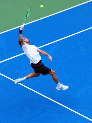 Stefanos Tsitsipas in first round action 2026 US Open, Day Two, USTA Billie Jean King National Tennis Center, New York, USA - 31 Aug 2026New York USTA Billie Jean King National T New York (NY) United States of America EDITORIAL USE ONLY No use with unauthorised audio, video, data, fixture lists, club league logos or live services. Online in-match use limited to 120 images, no video emulation. No use in betting, games or single club league player publications.  Copyright: xJavierxGarcia Shutterstockx 17124548o