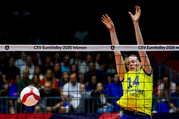 260831 Hanna Hellvig of Sweden during the CEV EuroVolley 2026 round of 16 volleyball match between the Czech Republic and Sweden on August 31, 2026 in Brno. Photo by Pavel Lebeda. BILDBYRAN COP 18 XY0126 volleyball women s European Volleyball Championship round of 16 Czech Republic Sweden bbeng  Copyright: PAVELxLEBEDA BB260831BB543