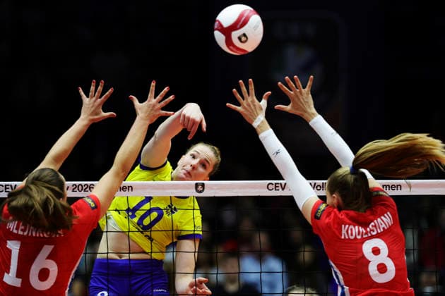 BRNO, CZECH REPUBLIC 20260831 Sweden s Isabelle Haak during the round of 16 match in the Women s European Volleyball Championship between the Czech Republic and Sweden in Brno, Czech Republic BRNO CZECH REPUBLIC x9200x  Copyright: xAdamxIhse TTx VOLLEYBOLL-EM 2026 TJECKIEN-SVERIGE
