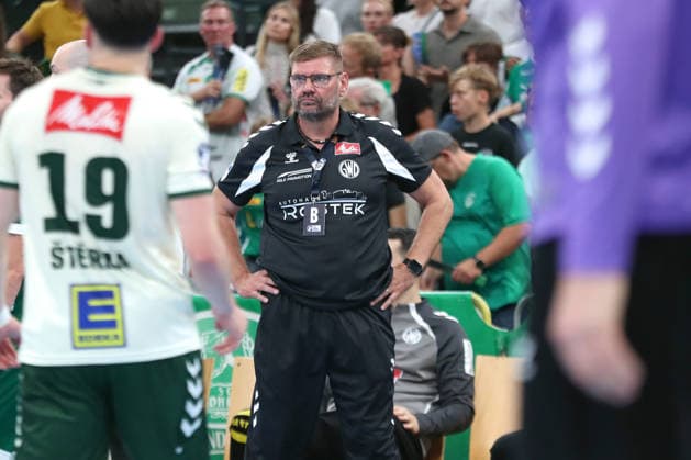 Handball, HBL2: SC DHfK Leipzig vs. GWD Minden, August 31, 2026; Coach: Aaron Ziercke, GWD Minden; Handball, 2nd Bundesliga, 2026–2027 season, Matchday 1: SC DHfK Leipzig vs. GWD Minden on August 31, 2026, at the Quarterback Immobilien Arena in Leipzig Copyright: xBEAUTIFULxSPORTS JanxKaeferx