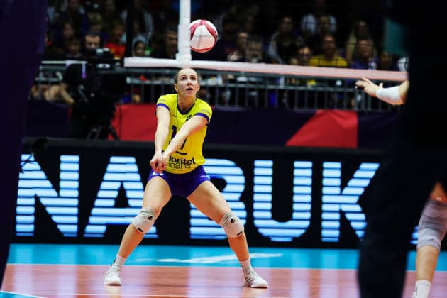 BRNO, CZECH REPUBLIC 20260831 Sweden s Anna Haak during the round of 16 in the Women s European Volleyball Championship between the Czech Republic and Sweden in Brno, Czech Republic BRNO CZECH REPUBLIC x9200x  Copyright: xAdamxIhse TTx VOLLEYBOLL-EM 2026 TJECKIEN-SVERIGE