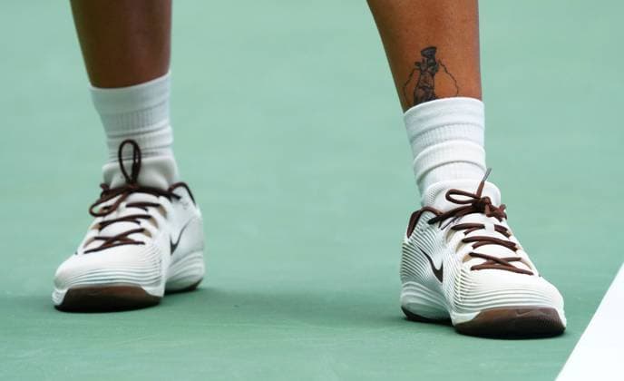 Carlos Alcaraz with a tattoo to mark his Australian Open wiin in 2026 2026 US Open, Day Two, USTA Billie Jean King National Tennis Center, New York, USA - 31 Aug 2026New York USTA Billie Jean King National T New York (NY) United States of America EDITORIAL USE ONLY No use with unauthorised audio, video, data, fixture lists, club league logos or live services. Online in-match use limited to 120 images, no video emulation. No use in betting, games or single club league player publications.  Copyright: xJavierxGarcia Shutterstockx 17124548ac