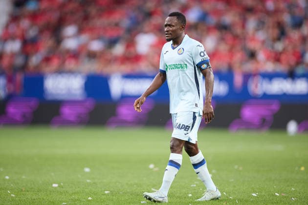 August 31, 2026, Pamplona, Navarra, Spain: Dakonam Djene of Getafe CF looks on during the LaLiga EA Sports match between CA Osasuna and Getafe CF at El Sadar on August 31, 2026, in Pamplona, Spain. CA Osasuna V Getafe CF - LaLiga EA Sports  - ZUMAa181 20260831_zaa_a181_076 Copyright: xRicardoxLarreinax